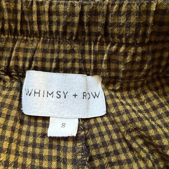 Whimsy + Row - Leanna Pant in Hunter Gingham - Size 8 - Picture 7 of 9